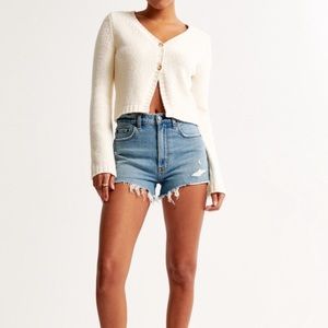 Abercrombie 4” High Rise Mom Shorts